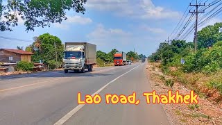 Update! Lao road. The road number 13 south, Thakhek district, Khammouane province, Lao PDR