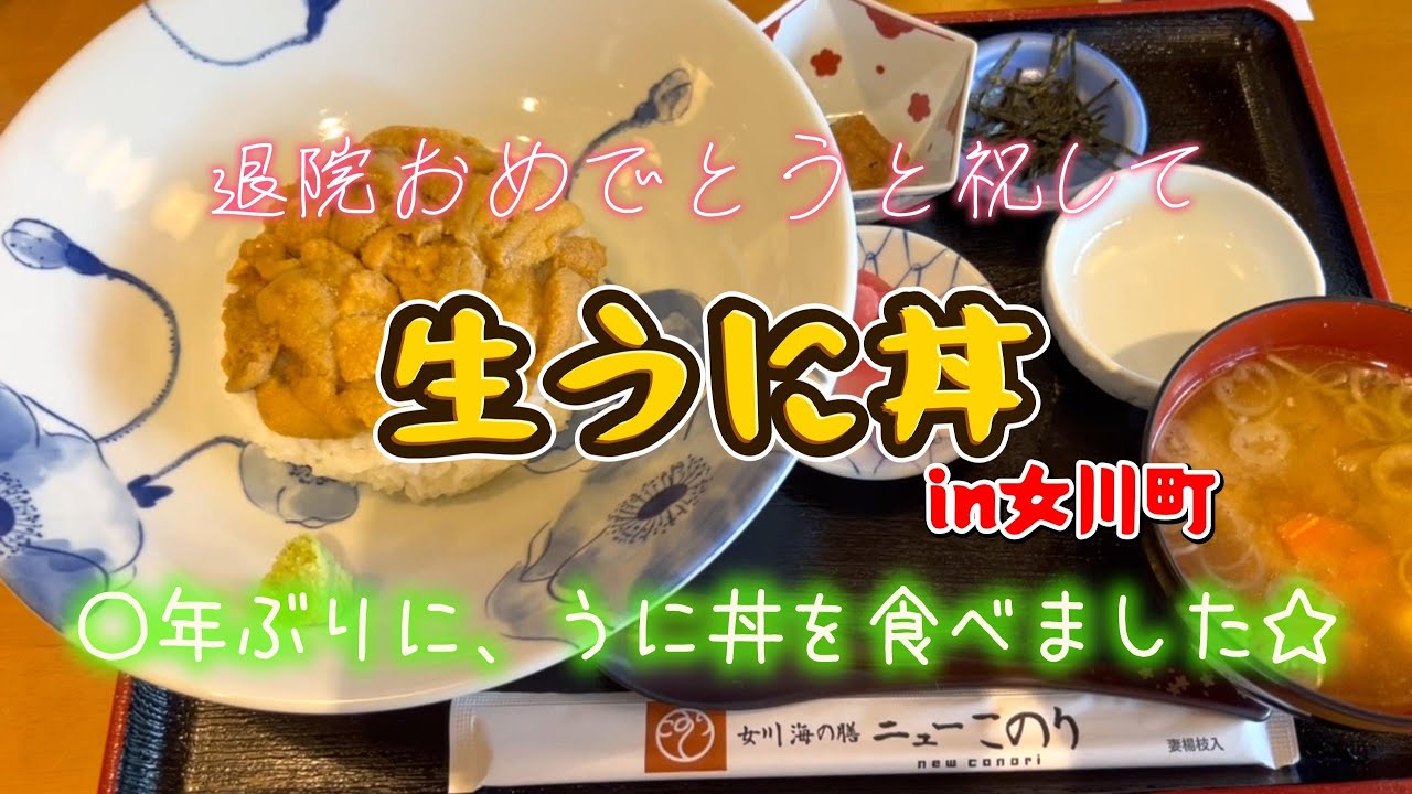 【女川町】退院のお祝いで、豪華にうに丼を食べてみた #女川町 #女川ランチ #女川グルメ #女川海鮮 #うに丼 #ウニ丼 #ニューこのり #このり #うにが好きな人と繋がりたい #宮城の美味しいうに