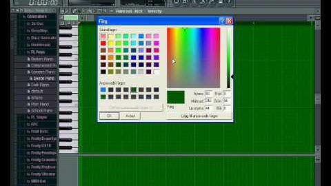 How to change the color of the grid on fl studio-By Olli3