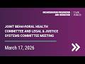 IPRTF Special IPRTF Joint Behavioral Health And Legal Justice Systems Committees Mar 17 2026