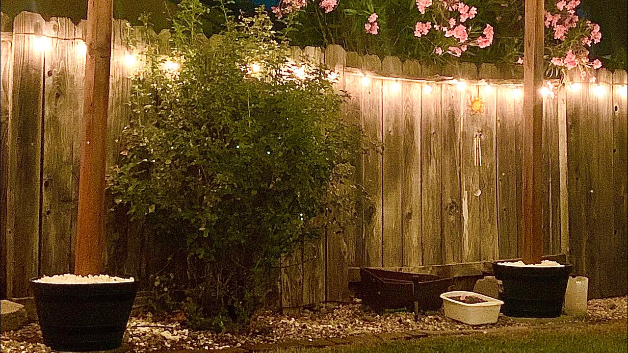 How to build string light posts from recycled wood! - YouTube