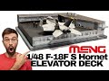 I built a carrier elevator deck from board for my 148 meng f18f  super hornet