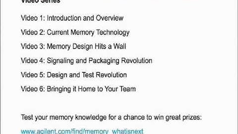 DDR Memory Industry Update Series: Video 1 - Introduction