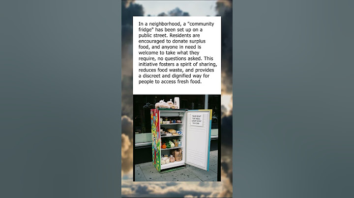 Sharing is Caring: Inside a Community Fridge Nourishing Neighbors