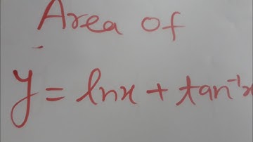 area of y = ln x +tan inversex  and x axis  Application of integrals  iit jee by faculty of kota