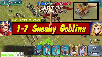 Art of Conquest tactics school 1-7 Sneaky Goblins Gameplay