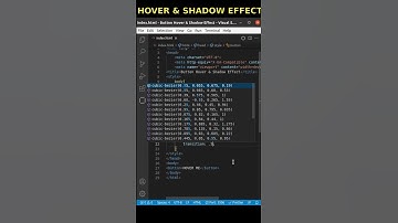 Button Hover & Shadow effect | HTML CSS
