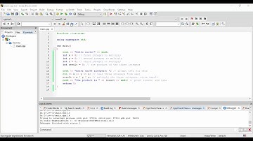 Debugging in Code Blocks