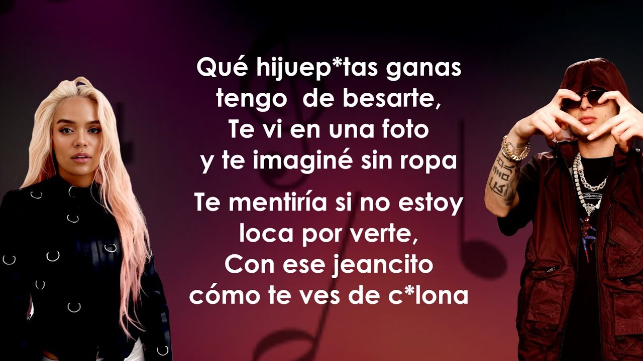 KAROL G, Peso Pluma - QLONA (Letra/Lyrics)