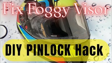 How to Repair & Reuse Pinlock Anti-Fog Insert | Helmet Visor Fog Fix DIY