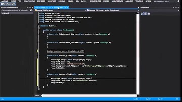 01 [ Word  con Visual Studio 2012] - Mi Primer Párrafo