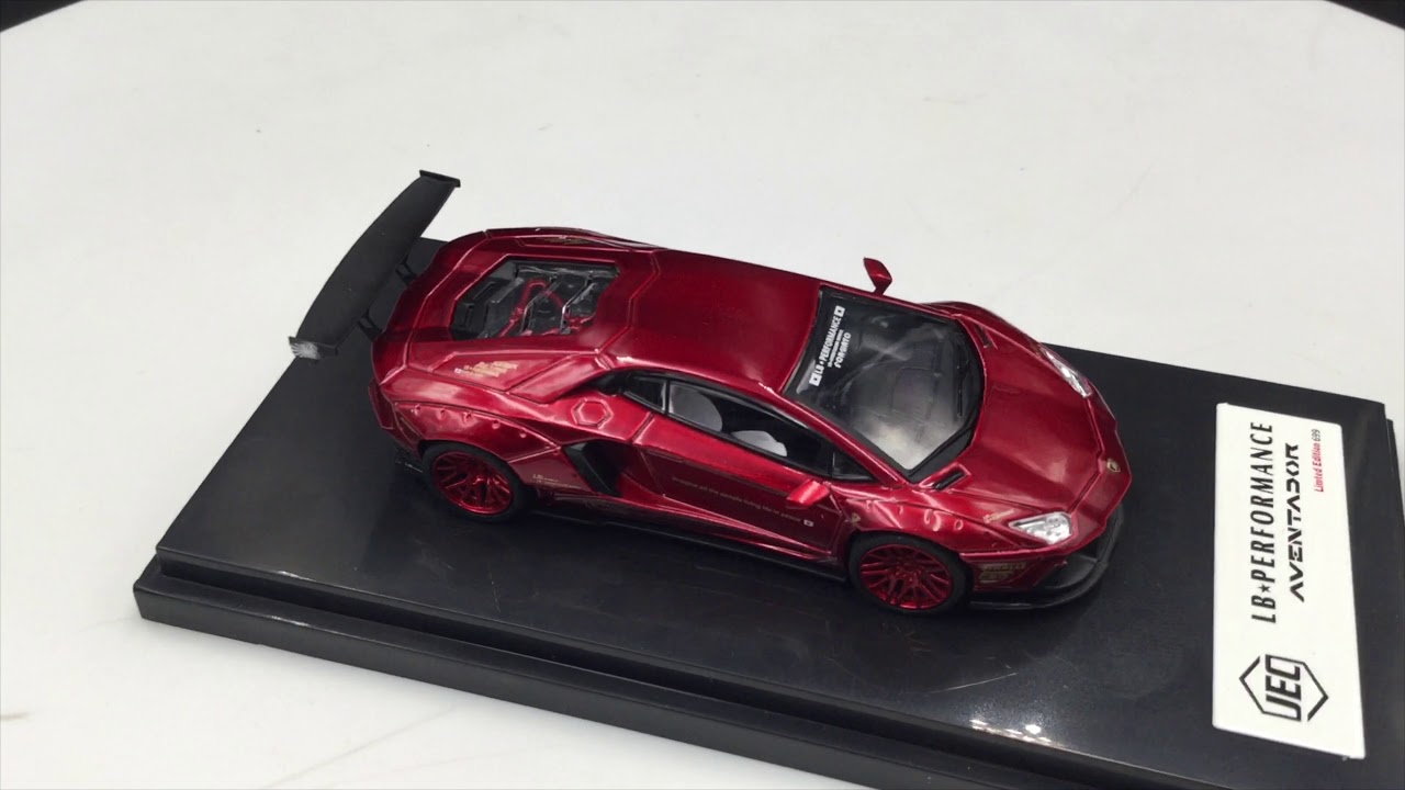 JEC 1:64 Liberty Walk Aventador (diecast metal) Metallic Red - YouTube