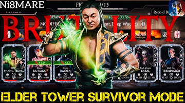 FW Survivor Mode elder Tower Battle | ultimate diamond team gameplay | MK Mobile