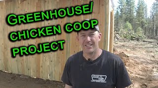 greenhouse chicken coop combination