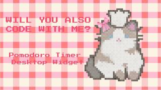 Cute Aesthetic Pomodoro Timer Desktop Widget 🌸 | Electron + React Productivity App