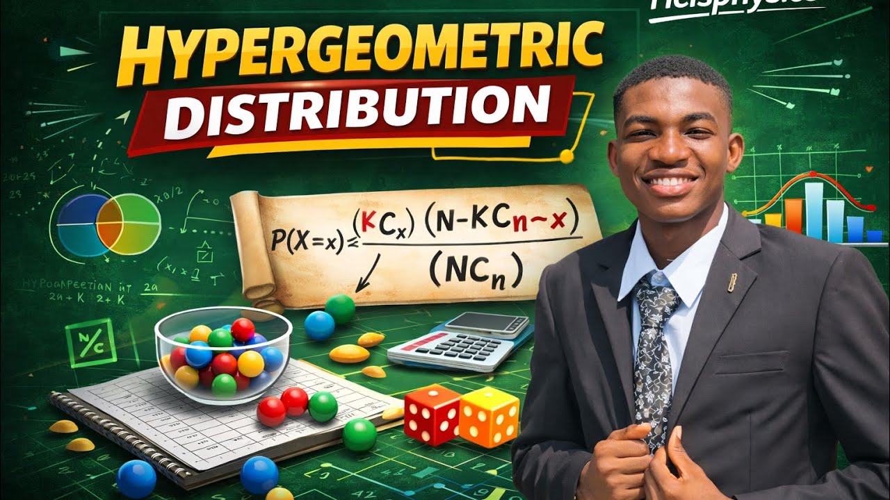HYPERGEOMETRIC DISTRIBUTION MADE EASY WITH HEIS🔥