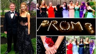 Get Ready With Me | PROM 2014 ♥ Makeup, Dress & Pictures!