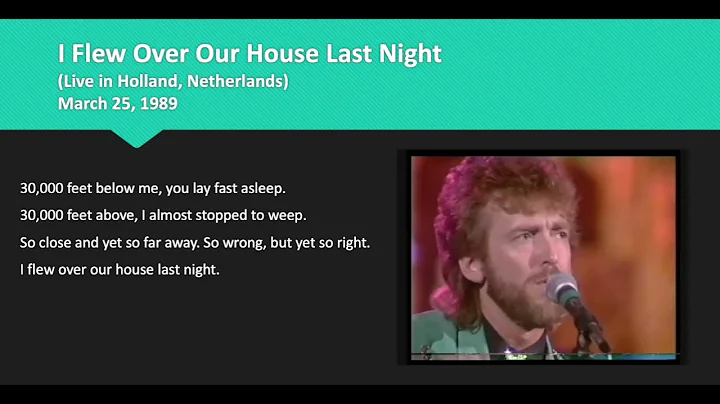 Keith Whitley - I Flew Over Our House Last Night (Live in Holland, Netherlands 1989)