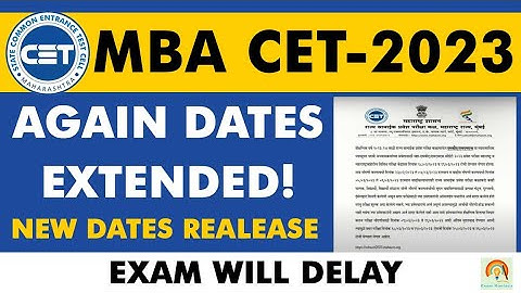 MBA CET 2023 Application Form Dates Extended