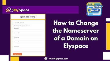 How to Change the Nameserver of a Domain on ElySpace
