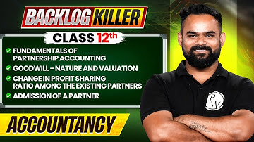 Class 12 Accountancy | Commerce Backlog Killer🔥| Parishram Batch 2026
