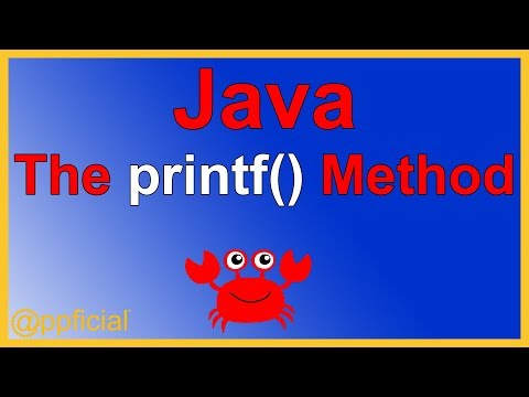 Java printf Method - Displaying data using System.out.printf - Java Programming Tutorial - Appficial