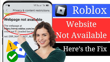 How To Fix Roblox Webpage Not Available Problem 2025 | Roblox Website Not Loading Fix