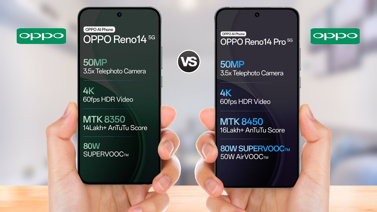 Oppo Reno 14 5G vs Oppo Reno 14 Pro 5G || Full Comparison