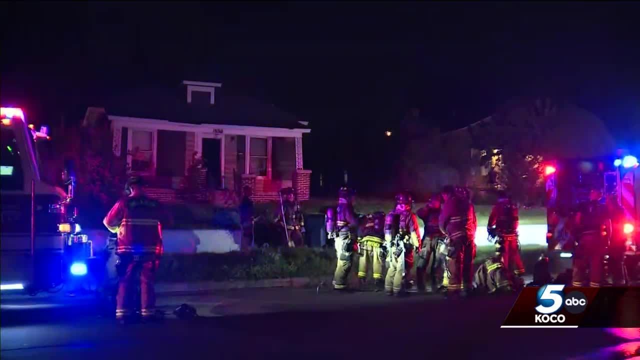 Crews respond to house fire in northwest Oklahoma City - YouTube