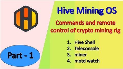 Remote monitoring of Crypto  mining rig and Hive OS commands part-1 (in Hindi)