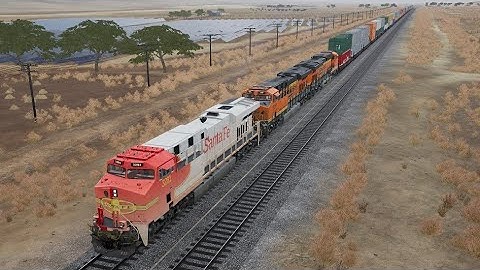 Train Sim World 3 - Santa fe unit leading BNSF intermodal over cajon pass (part 1) (no commentary)