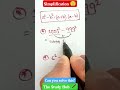 Simplification Trick !! #youtube #maths #education