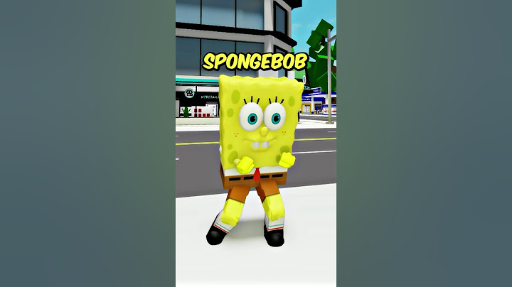 How to turn the SPONGEBOB on ROBLOX 😍