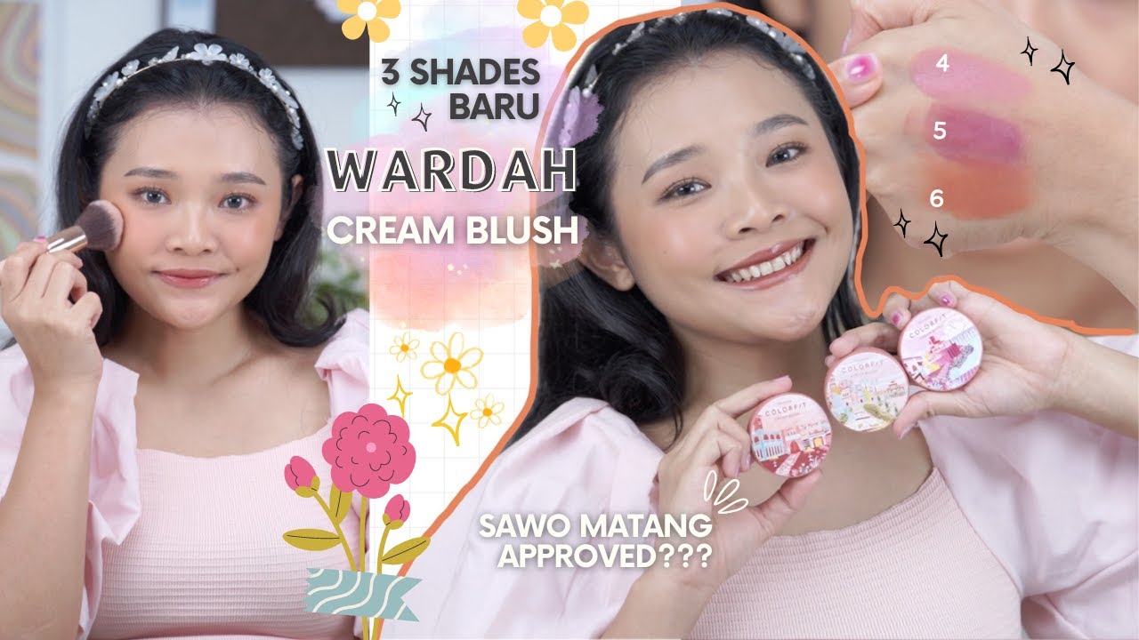 REVIEW CREAM BLUSH WARDAH 3 SHADES BARU 50RIBUAN, SAWO MATANG APPROVED GAK NIH? | RIRIEPRAMS