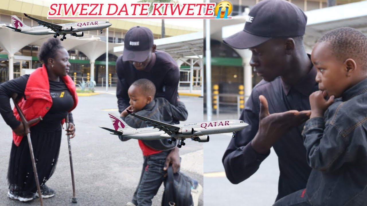 DRAMA AT JKIA!!!OGOPA MAPENZI YA ONLINE SIWEZI DATE KIWETE YOU HAVE WASTED MY 2YEARS 🙆😭