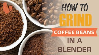 How to Grind Coffee Beans in a Vitamix or Other Power Blender by Blender Babes 36,691 views 3 years ago 3 minutes, 41 seconds
