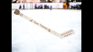 Mini Hockey Stick Birth Announcement.