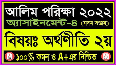 Alim Exam 2022 9th week Economic 2nd !Alim 2022 assignment