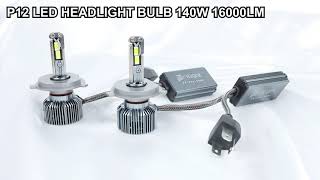 Mew Led Bulb! Prilight P12 Led Headlight 140W 16000LM Super Bright.