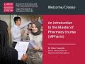 Studying Pharmacy at Cardiff University -  Virtual Open Day Webinar and Q&amp;A