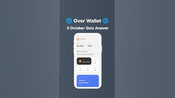 🌐 Over Wallet Quiz Answers Today  #shorts #short #overwallet #overprotocol #crypto