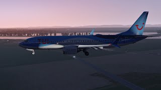 X-Plane 11 737 MAX 8 landing