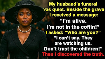 At my husband’s funeral I got a message: “I am still alive, trust no one!