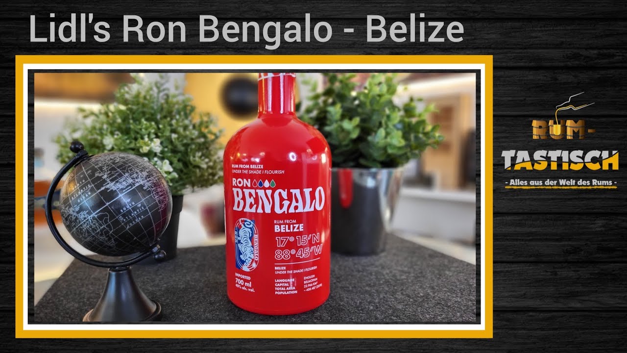 Lidl\'s Ron Bengalo Belize Rum 40% Vol | Rum-Info & Tasting 🥃 Lidl-Lady in  red? - YouTube