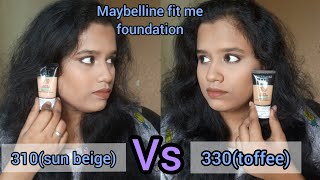 Maybelline Fit Me Matte+Poreless Foundation Review & Shade Comparison