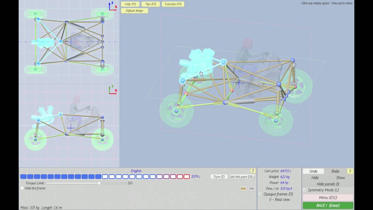 Frame Design Tutorial (Dream Car Racing 3D) - YouTube