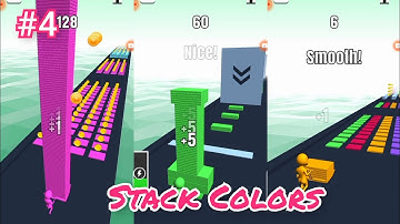 Stack Colors - Levels 16-20- Gameplay Walkthrough | best android game | running games
