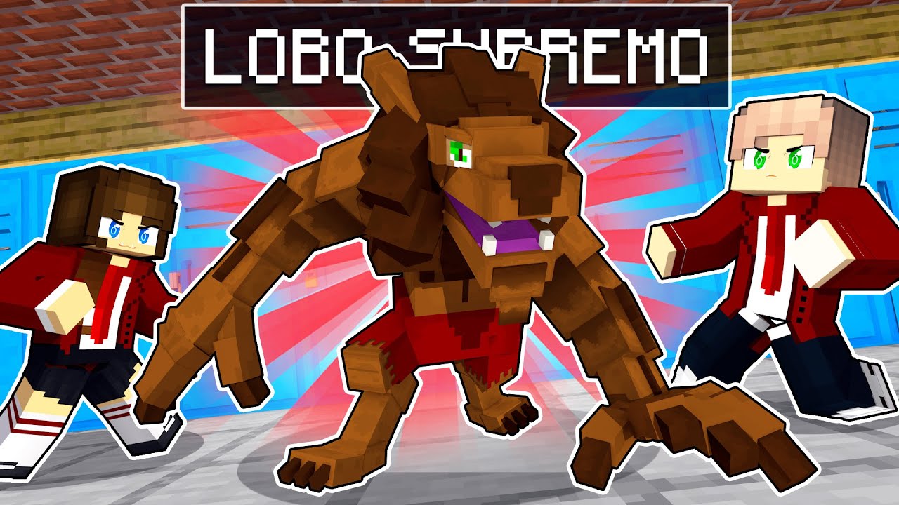 ME TORNEI UM LOBO SUPREMO - ESCOLA SÓ DE LOBOS no Minecraft #6
