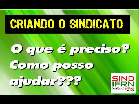 Vídeo: Como Abrir Um Sindicato