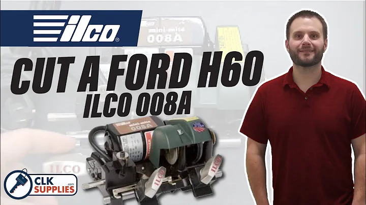 Ilco 008A Key Machine Cutting A Ford H60 Key Blank by clksupplies.com